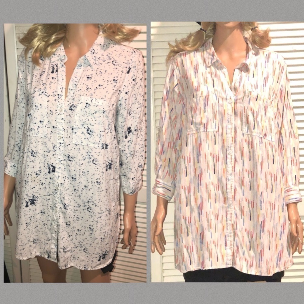 Khaki & Co. Long sleeve oversized button up shirts medium/large